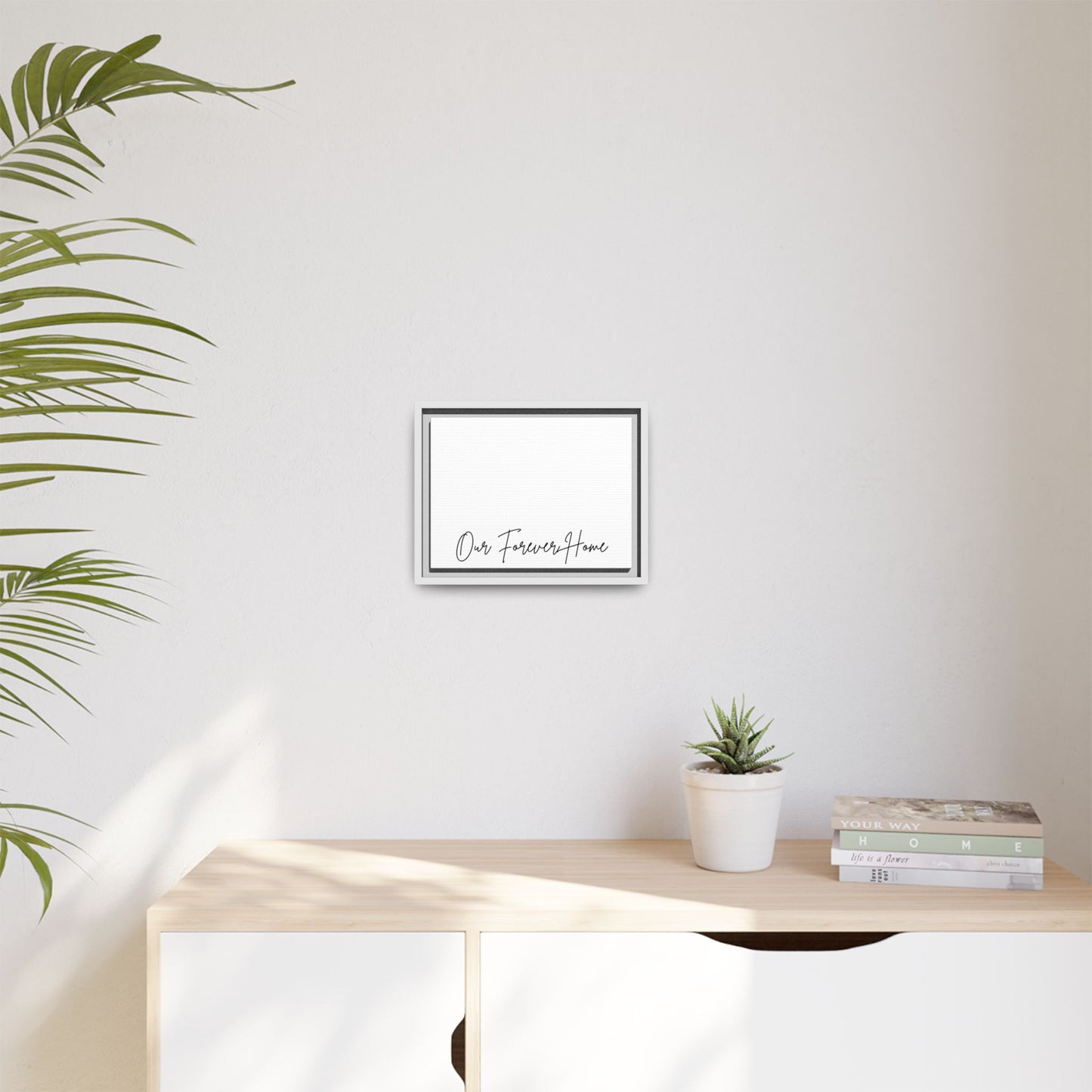 Custom home portrait watercolor style framed wall art