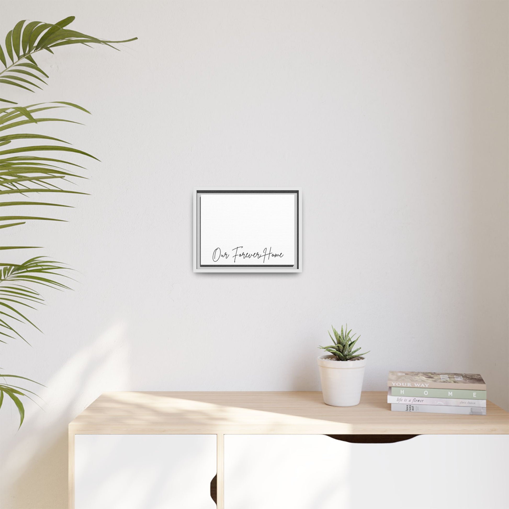 Custom home portrait watercolor style framed wall art